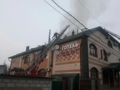 В Харькове горел отель