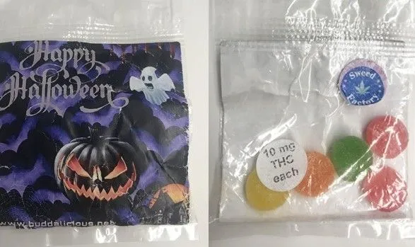 В Канаде ребенок на Хэллоуин получил конфеты с марихуаной