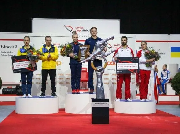 Дуэт украинских гимнастов завоевал серебро на Кубке Швейцарии
