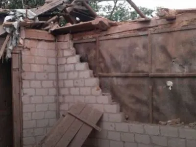 Боевики разбомбили дом недалеко от Авдеевки
