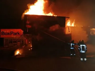 Под Киевом ночью произошел масштабный пожар
