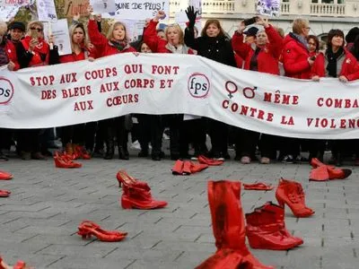 В Брюсселе состоялся марш протеста против насилия над женщинами