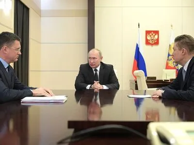 Путін обговорив з главами Міненерго РФ та "Газпрому" взаємодію з Україною в сфері енергетики