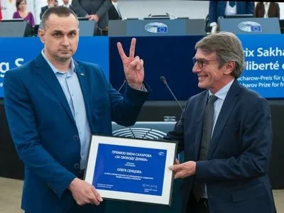 Сенцов отримав премію Сахарова в Європарламенті