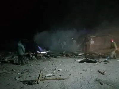 В Харьковской области произошли пожар и взрыв в гаражном кооперативе