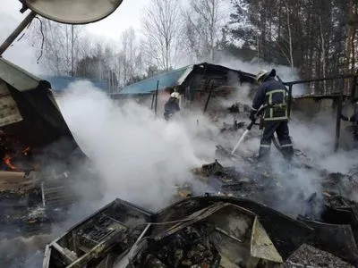 В Житомирской области сгорело помещение кафе-бара