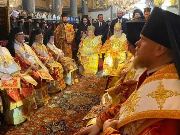 Иерархи ПЦУ приняли участие в богослужении вместе со вселенским патриархом в Стамбуле