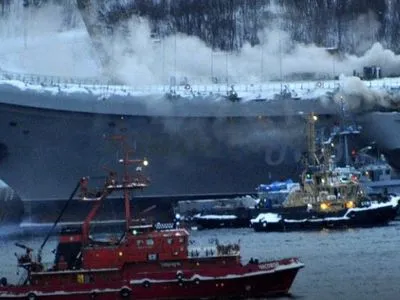 Пожар на российском авианосце "Адмирал Кузнецов": число пострадавших возросло до 12 человек