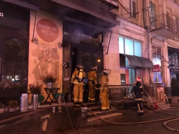 В центре Киева горел ресторан