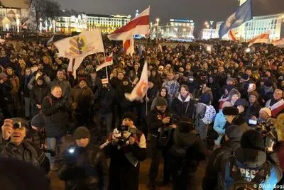 В Минске белорусы снова протестовали против интеграции с РФ