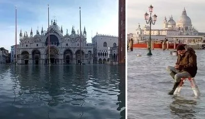 Венецию снова затопило