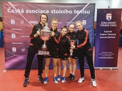 Украинка стала победительницей командного Кубка Чехии по настольному теннису