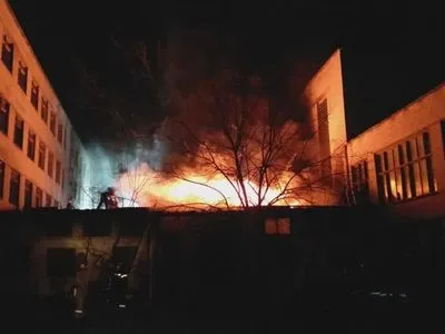 В Харькове горел Центр профтехобразования