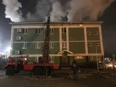 В Киеве горел "Зал царства свидетелей Иеговы"