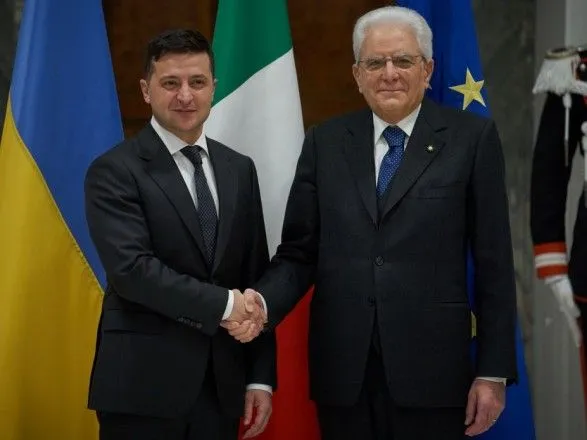Донбасс, инвестиции и НАТО: о чем Зеленский говорил с президентом Италии
