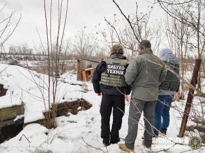 В Луганской области во время разминирования территории обнаружили российский боеприпас