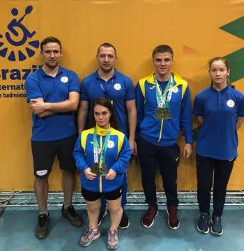 Паралимпийская сборная Украины завоевала медали турнира по бадминтону в Бразилии