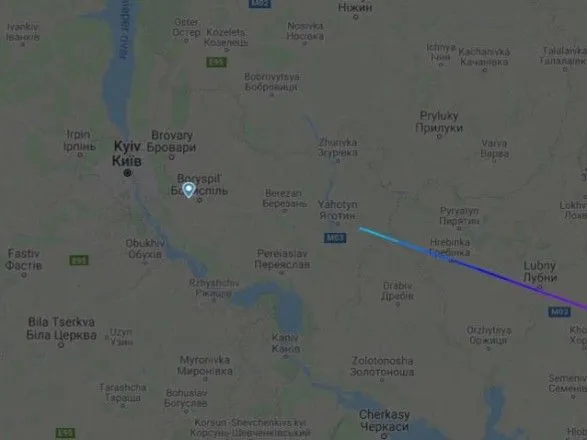 Самолет с Уханя с эвакуированными украинцами подлетает к Киеву