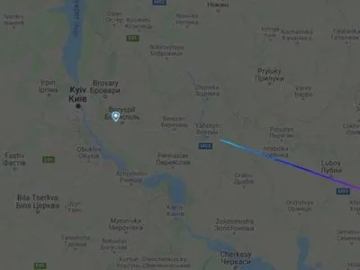 Літак з Уханю із евакуйованими українцями підлітає до Києва