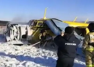 У Росії при зльоті впав літак Ан-2, є постраждалі