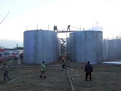 В Черниговской области горела нефтебаза