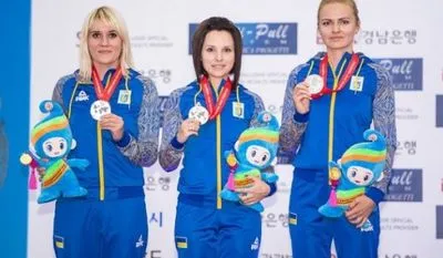 Женская украинская сборная завоевала золотую медаль ЧЕ по стрельбе
