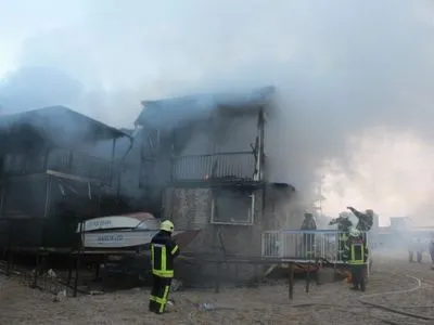 В Одессе горели домики для отдыха