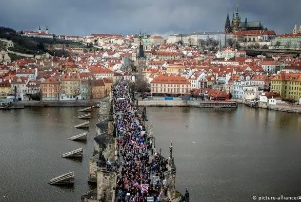 В Праге снова прошла многотысячная акция против премьера Бабиша