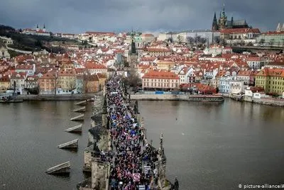 В Праге снова прошла многотысячная акция против премьера Бабиша