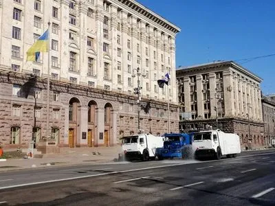 Нацгвардійці допомагатимуть дезінфікувати центральні вулиці Києва