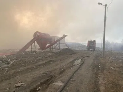 Во Львовской области произошел масштабный пожар на свалке