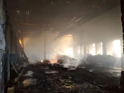 В Николаевской области горела мастерская