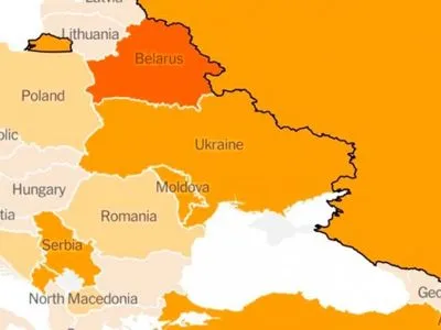 The New York Times исправило карту Украины без Крыма