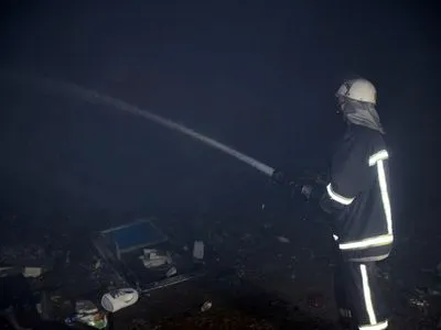 В Николаевской области произошел пожар на мусорном полигоне