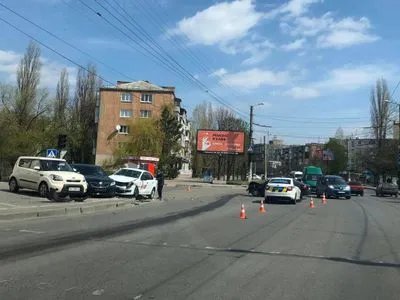 ДТП с участием четырех автомобилей произошло в Кропивницком