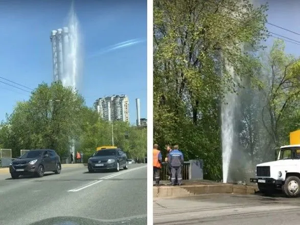В центре Киева прорвало трубопровод