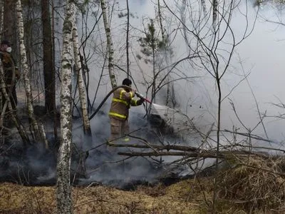 У Чорнобильській зоні і на Житомирщині продовжують гасити осередки пожеж