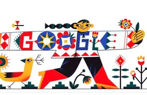 Google створив дудл до Дня вишиванки