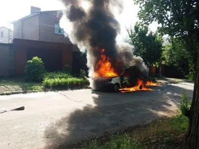В Днепропетровской области в автомобиле сгорел мужчина