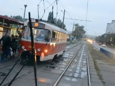 В Киеве пассажиры напали на водителя трамвая