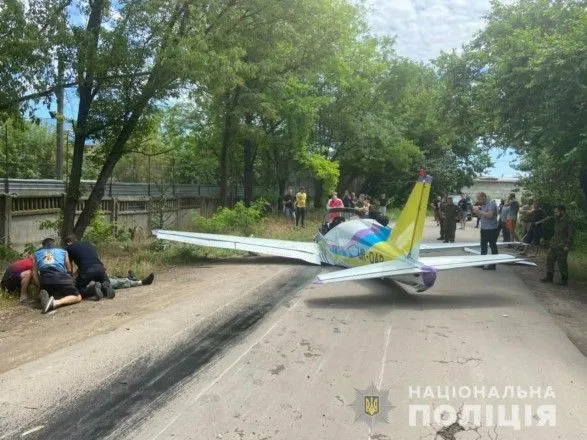 Опубликовано видео с места падения самолета в Одессе