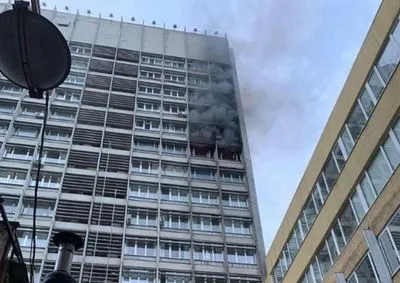 В центре столицы горело здание "Киевпроекта"