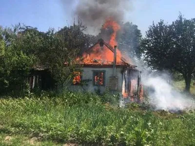 В Житомирской области горел частный дом