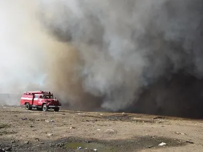 На Миколаївщині масштабна пожежа на сміттєзвалищі