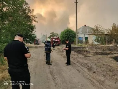 Лісові пожежі на Луганщині: осередки горіння спостерігаються поблизу трьох сіл