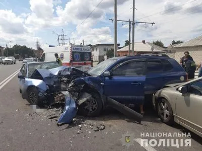 В тройном ДТП в Харькове пострадали пять человек, среди них - дети