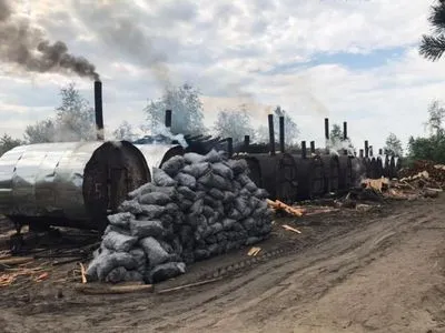 В Ровенской области разоблачили подпольный цех по производству древесного угля