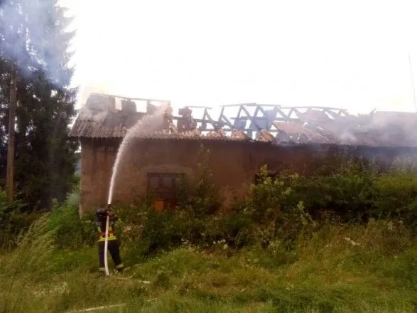 На Закарпатье горело здание психоневрологического интерната