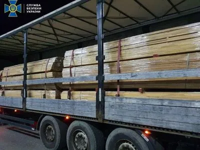 В Ужгороді затримали вантажівку з контрабандою цінної деревини