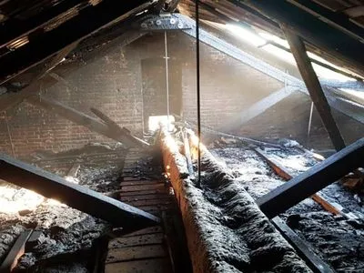 В Житомирской области произошел пожар в костеле